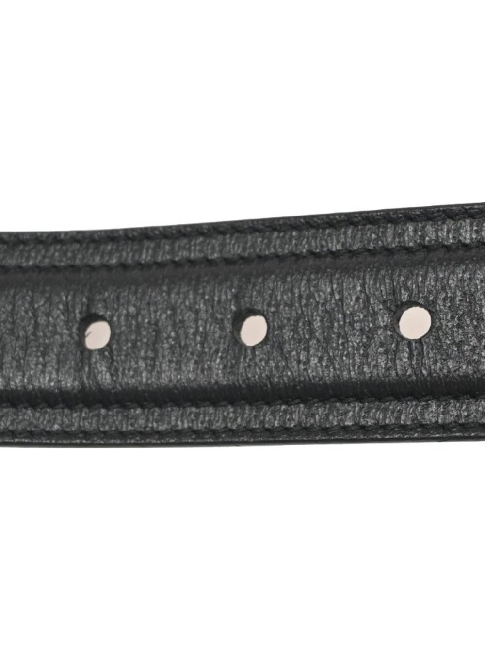 GUCCI Logo Belt 80/32 35mm Leather Black GHW Italy 68KC925 - Picture 9 of 13